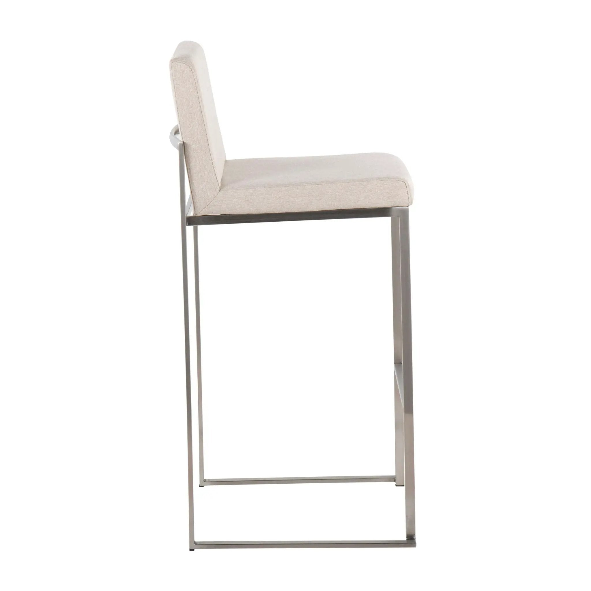 Fuji - Contemporary And Modern Elegance High Back Barstool by Unique Piece Furniture