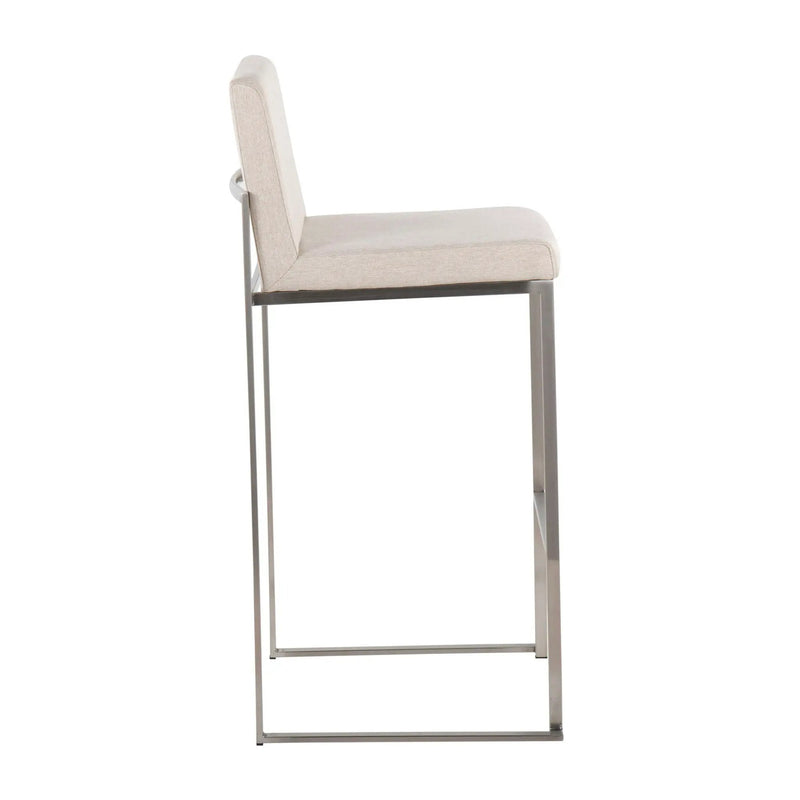 Fuji - Contemporary And Modern Elegance High Back Barstool by Unique Piece Furniture
