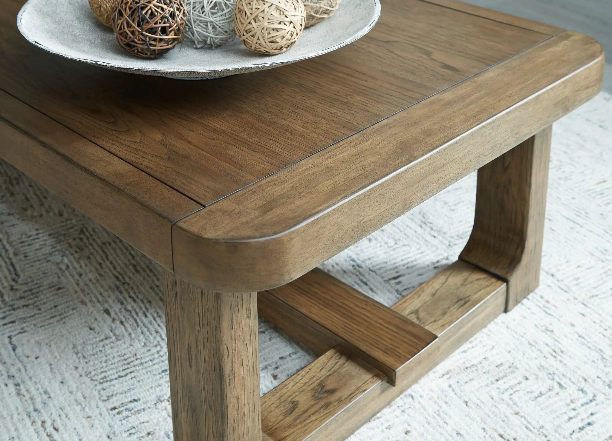 Cabalynn - Rectangular Cocktail Table - Light Brown by Unique Piece Furniture
