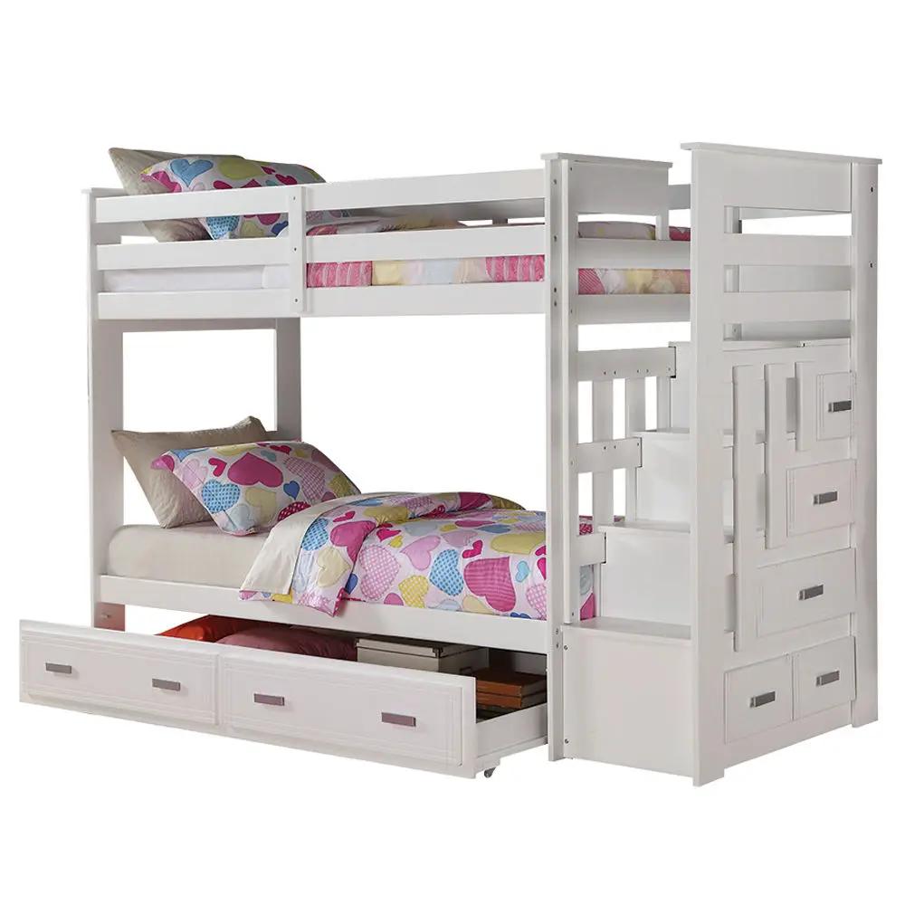 Allentown - Bunk Bed w/Storage Ladder & Trundle by Unique Piece Furniture
