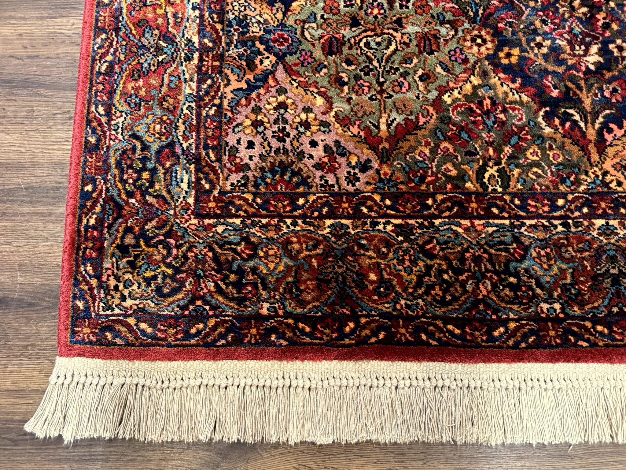 5.9 x 9 Karastan Rug Multicolor Panel Kirman #717, Original 700 Series, Wool by Jewel Rugs