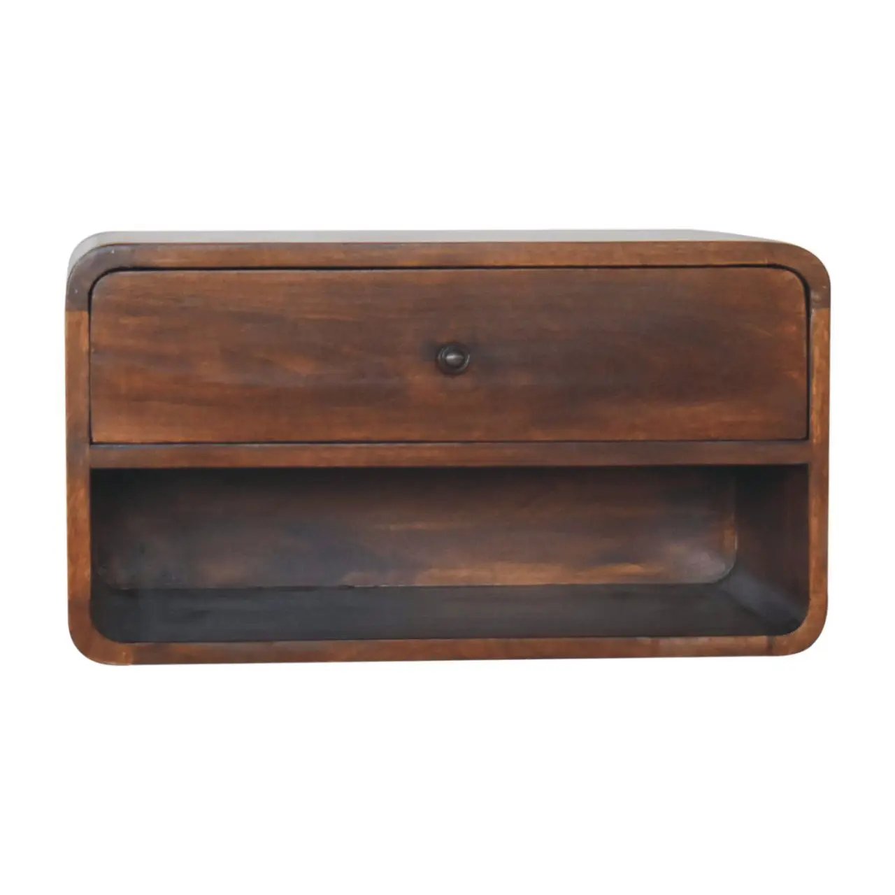 Curve Upper Slot Floating Nightstand by Unique Piece Furniture