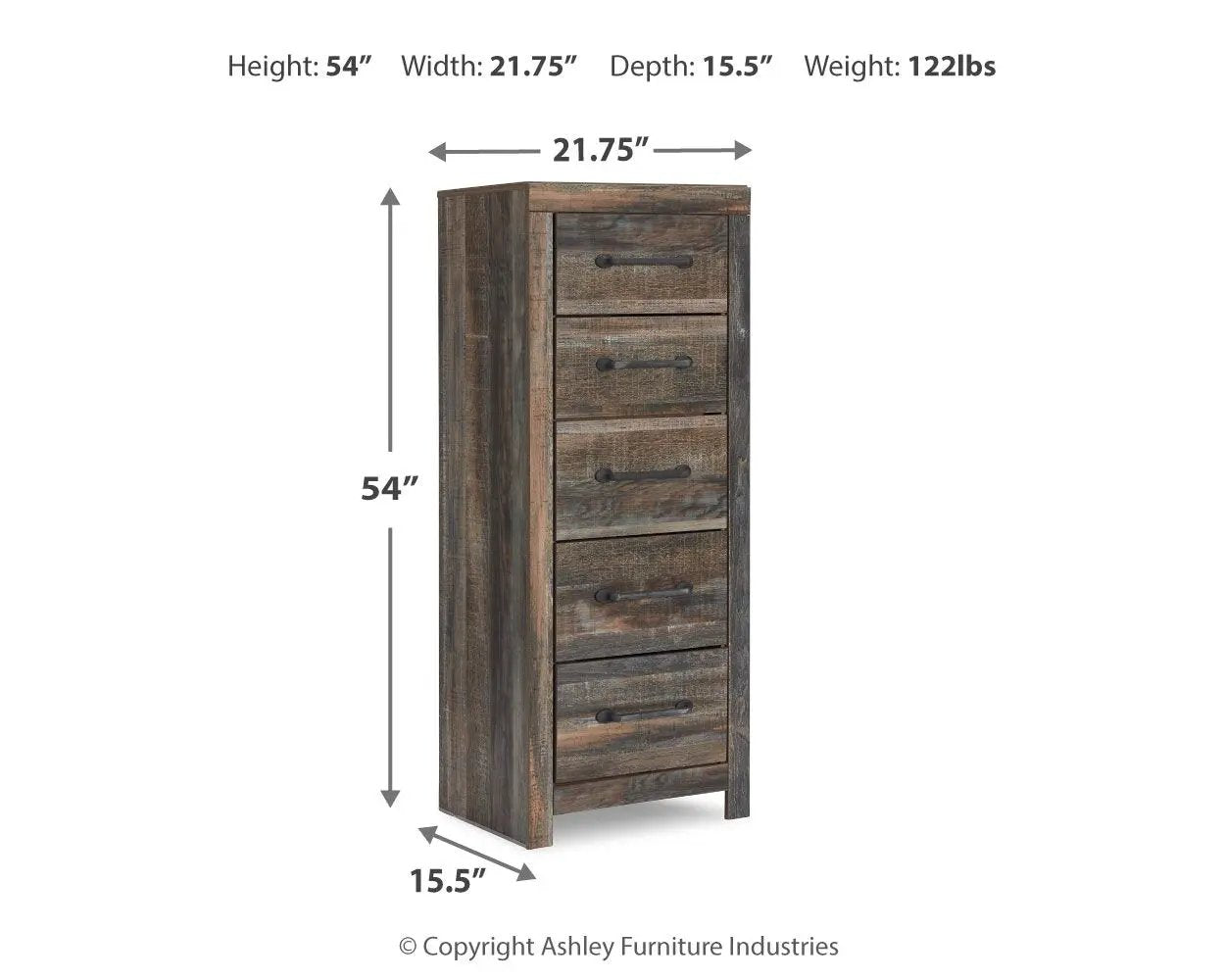 Drystan - Narrow Chest - Brown / Beige by Unique Piece Furniture