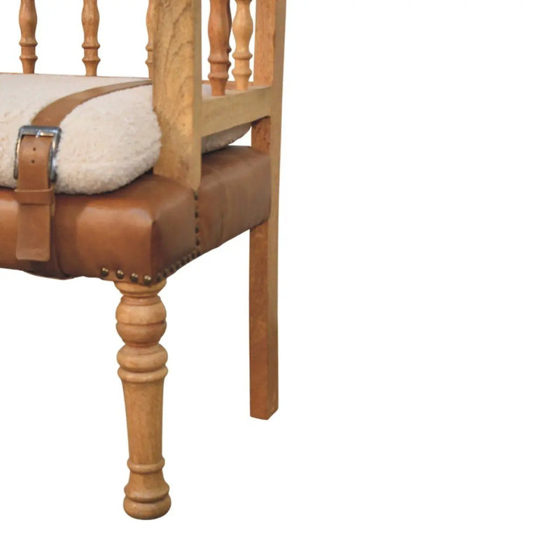 Strapped Hallway Bench by HouseOfZazla