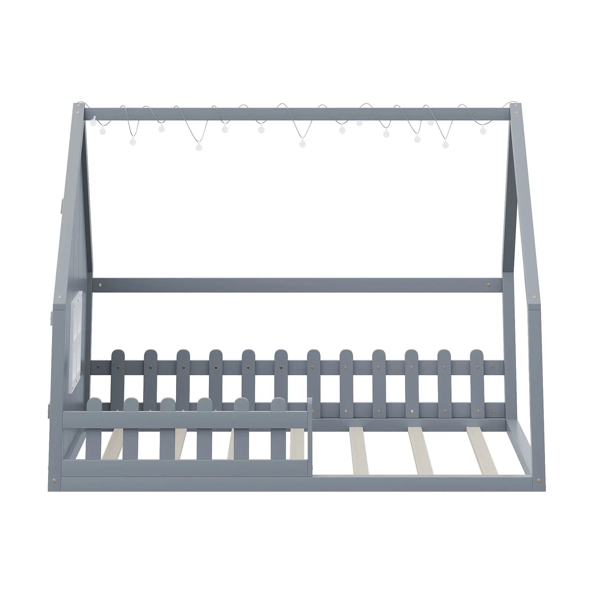 House Bed With Window And Fence