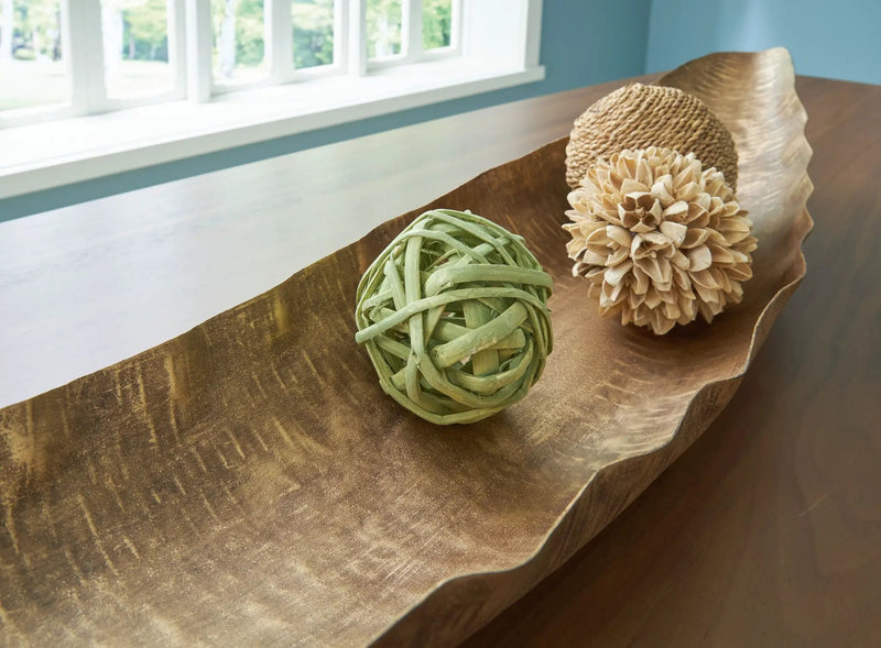 Wystenburg - Tray - Antique Gold Finish by Unique Piece Furniture