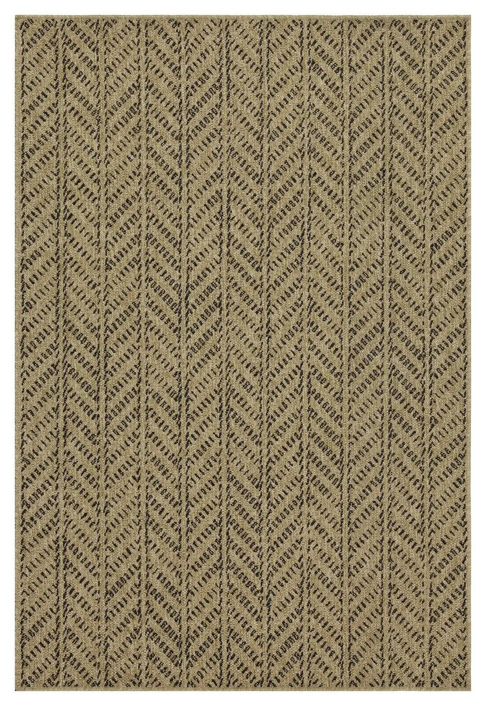 Earth GC_NTL1012 Jute/Black Indoor/Outdoor Area Rug by HouseOfZazla