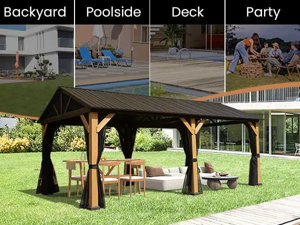Cedar Wood Gazebo by HouseOfZazla