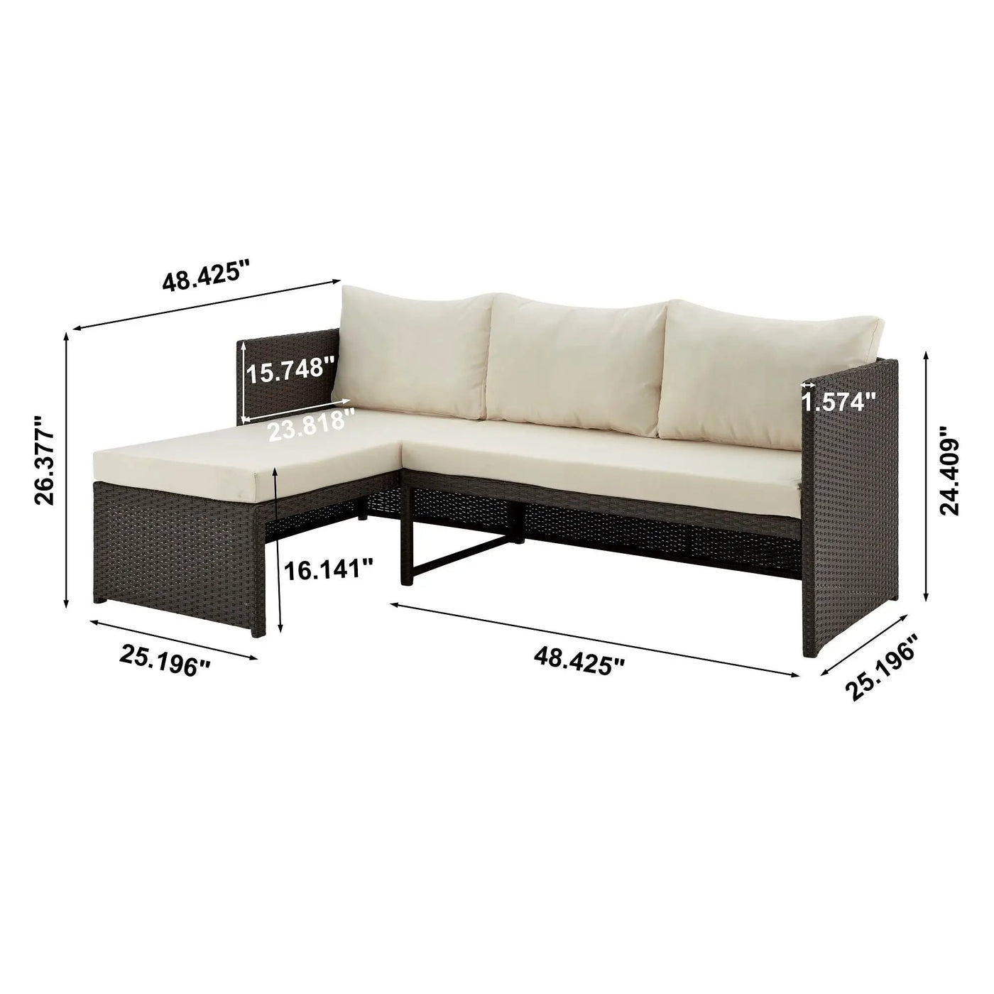 Menton - 3 Piece Sectional Set by HouseOfZazla