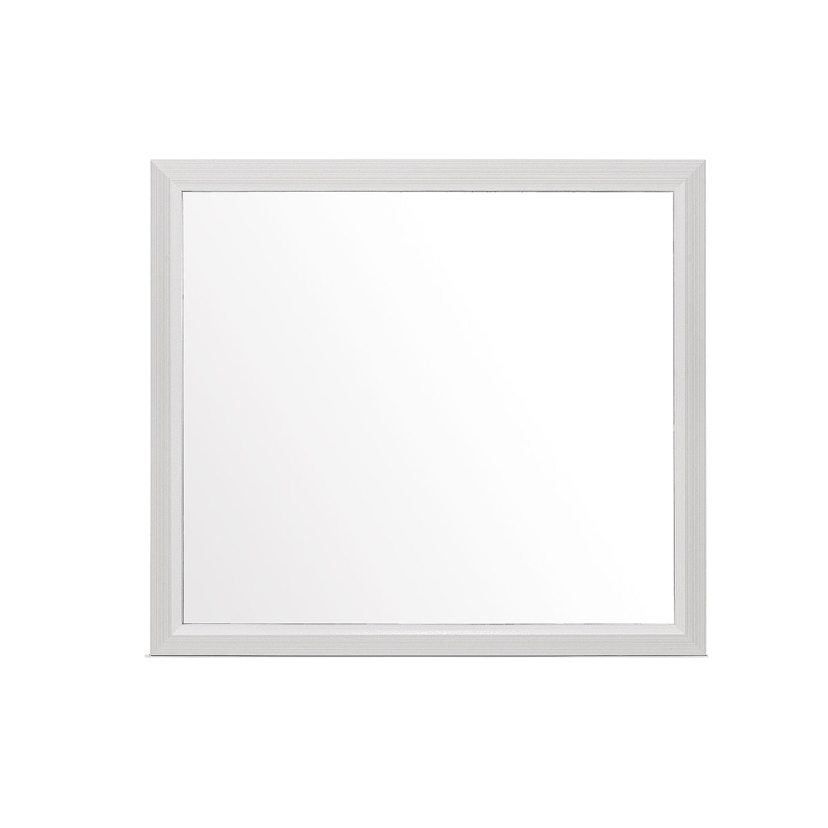 Mirage Mirror with Wood Trim - Dark Gray or White, photo 2 of 10