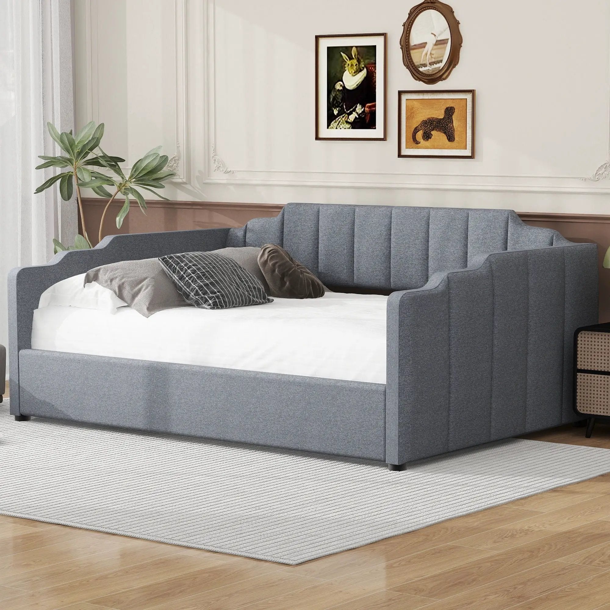 Modern Upholstered Daybed With Underneath Storage by Unique Piece Furniture