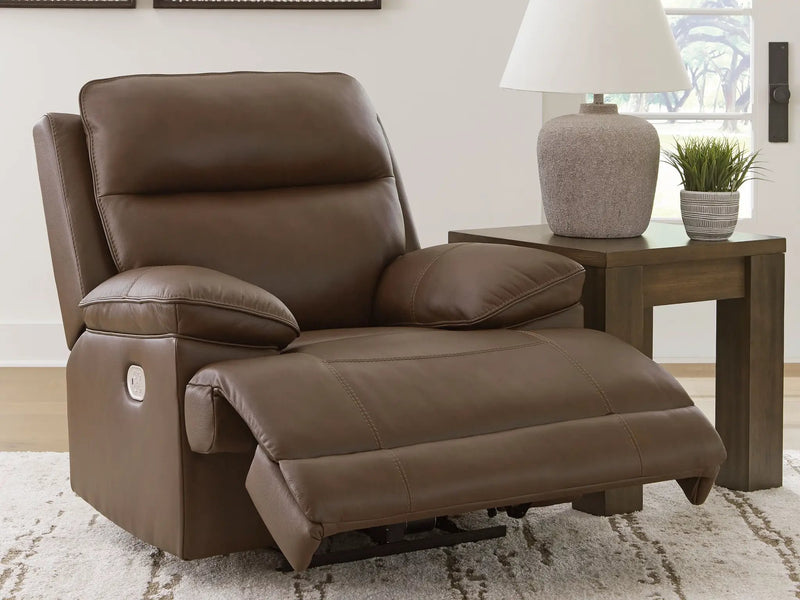 Vonryan - Power Recliner / Adj Headrest - Tobacco by Unique Piece Furniture