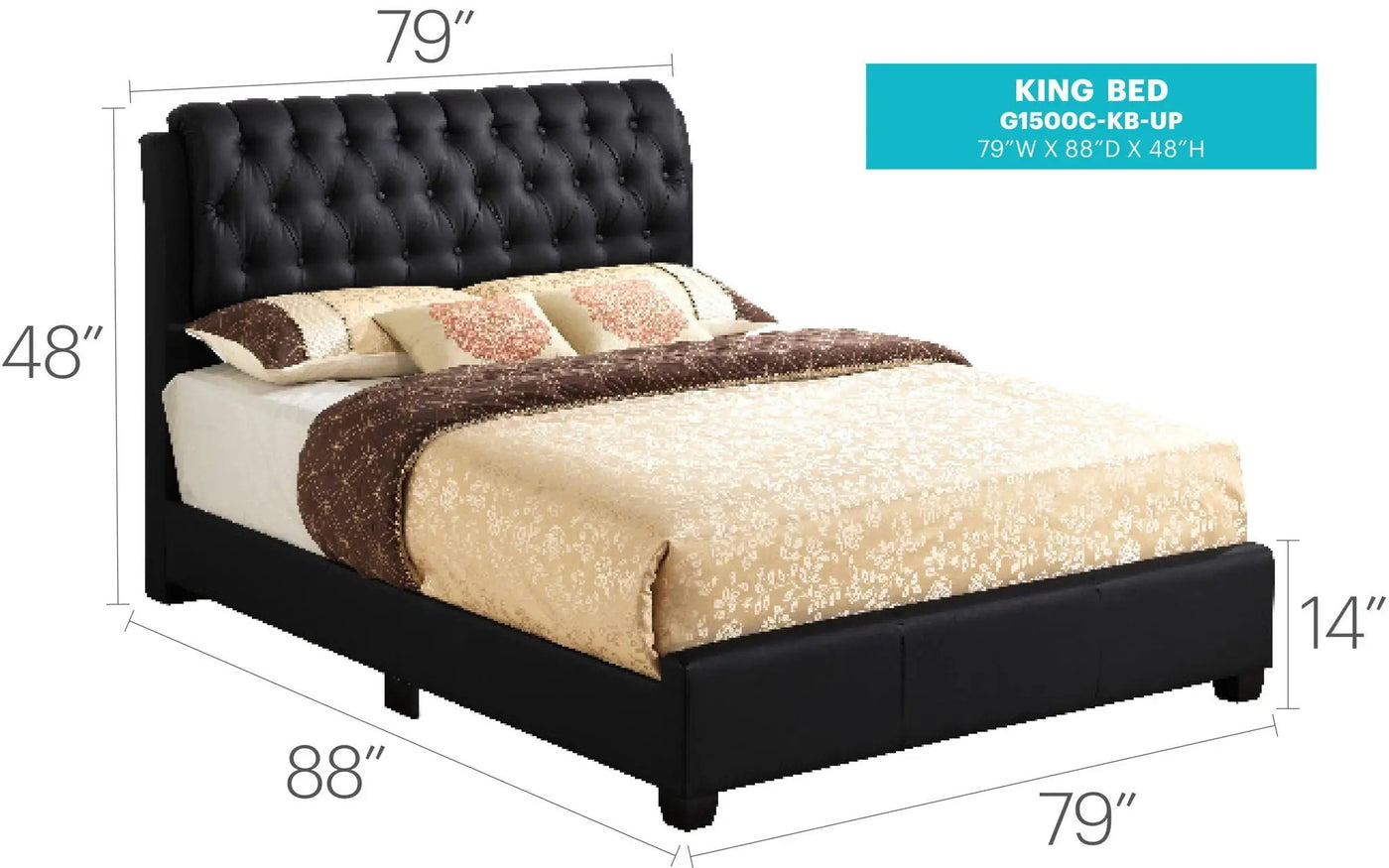 Tufted Upholstered Bed by HouseOfZazla