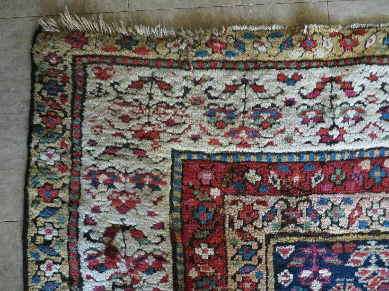 4' X11' Antique Handmade Turkish Anatolian Wool Corridor Kalegy Runner Rug by Jewel Rugs
