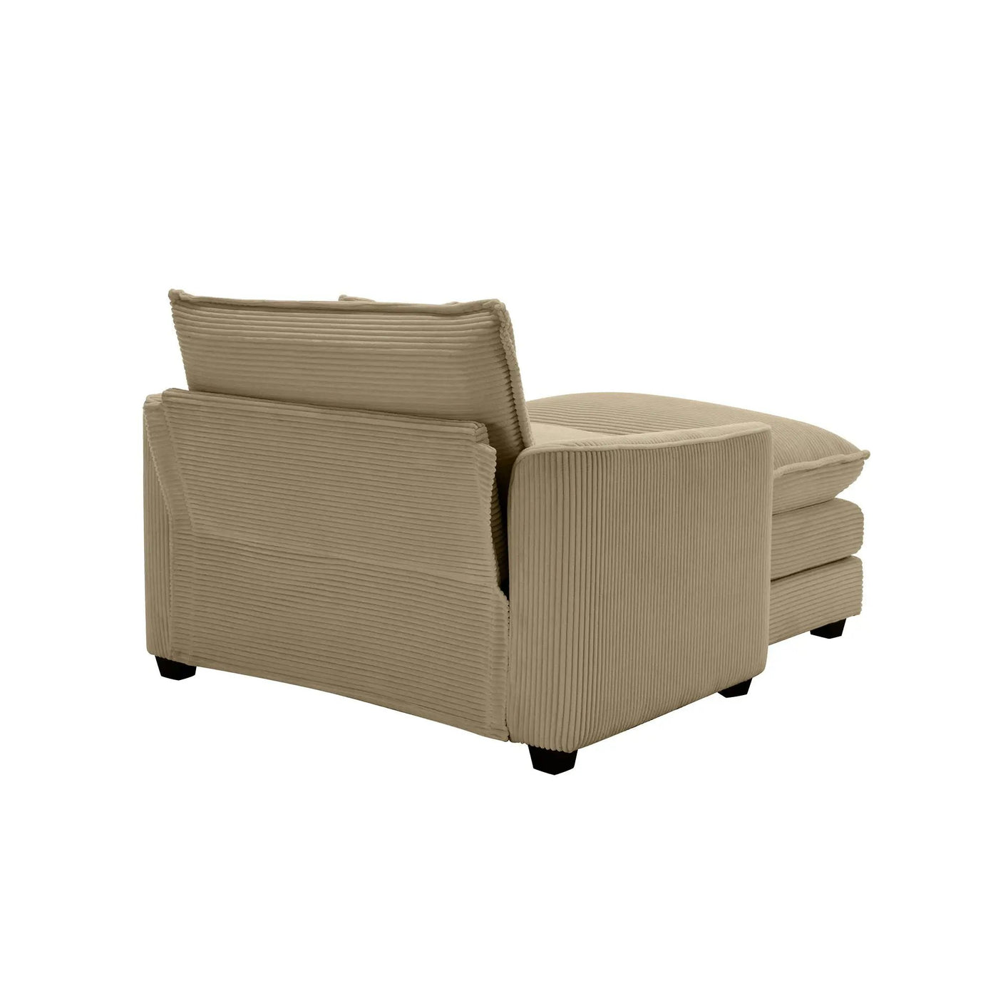 Classic Modern Comfortable Single Chair Deep Seat Sofa With Footstool by HouseOfZazla