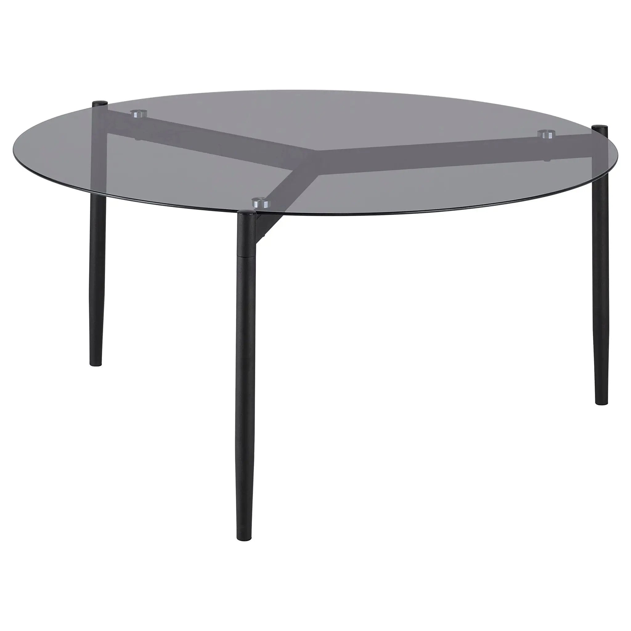Rosalie 2-piece Round Coffee and End Table Set Grey by Unique Piece Furniture