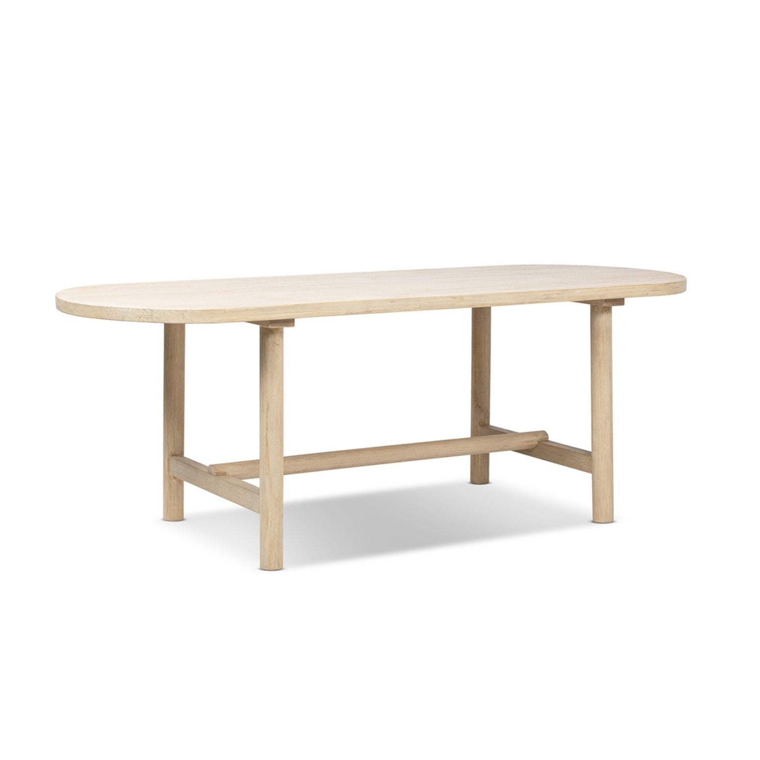 Milo - 8 Seat Oval Dining Table - Natural by HouseOfZazla