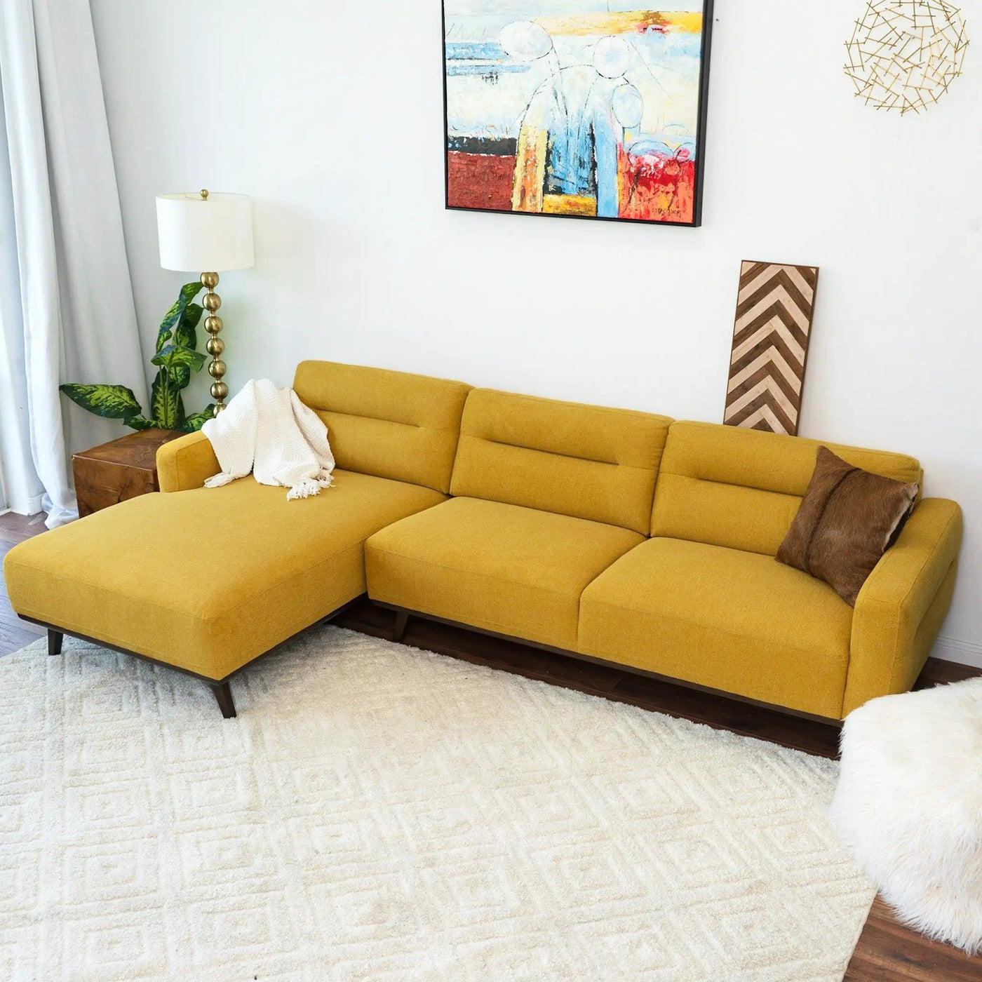 Ella - L-Shaped Sectional Couch by Unique Piece Furniture