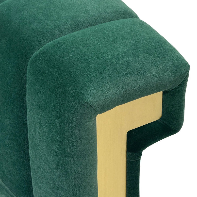 Emerald Green Velvet 2 Piece Sofa Set by HouseOfZazla