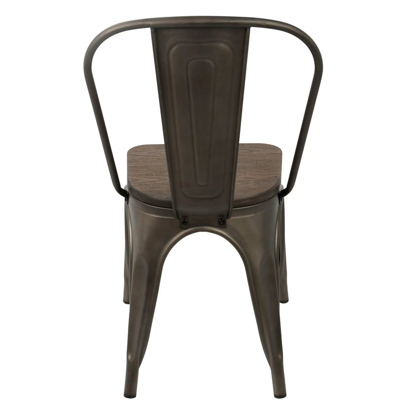 Oregon - IndustrialFarmhouse Stackable Dining Chair (Set of 2) by HouseOfZazla