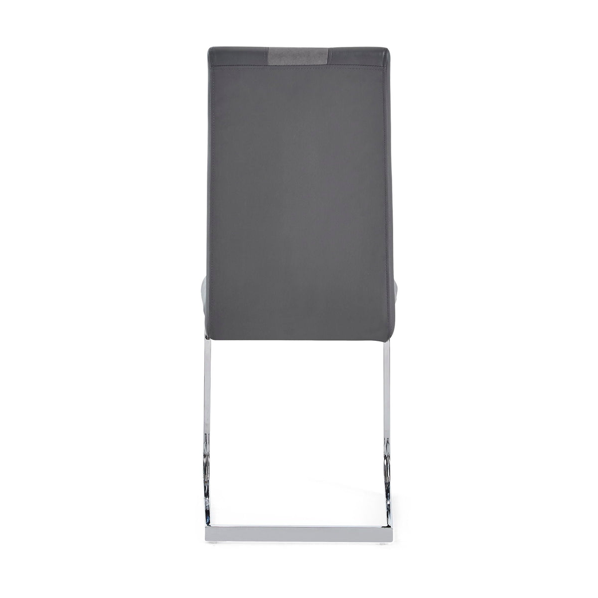 Dining Chair Set with Upholstered Seat and Metal Legs - White, Black, or Dark Gray, photo 7 of 30