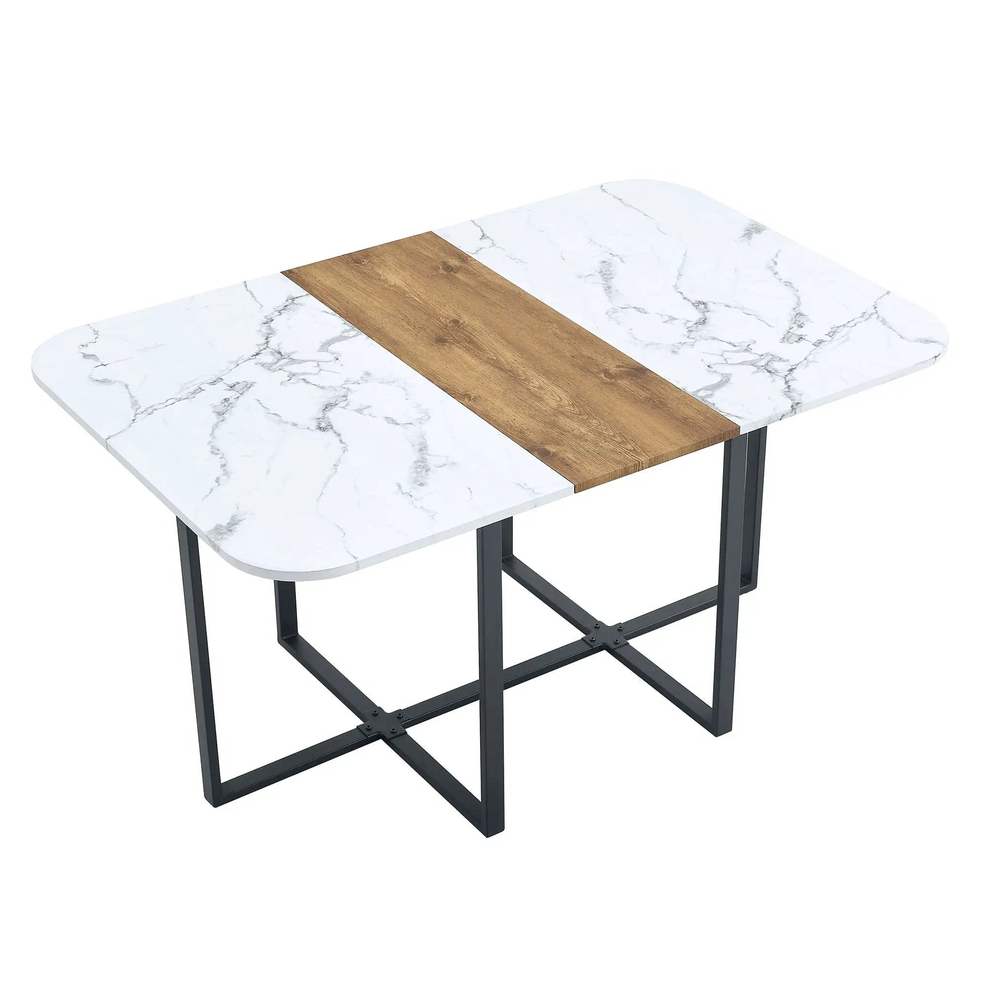 2 Tone Dining Table For Modern Minimalist And Industrial Styles by Unique Piece Furniture