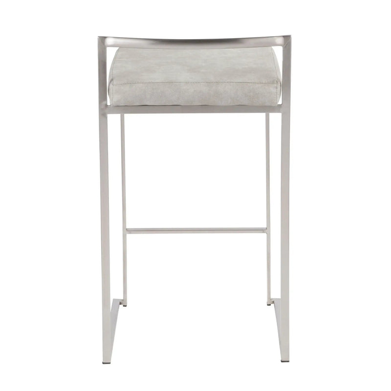 Fuji - Contemporary Elegant Stackable Counter Stool Set by HouseOfZazla