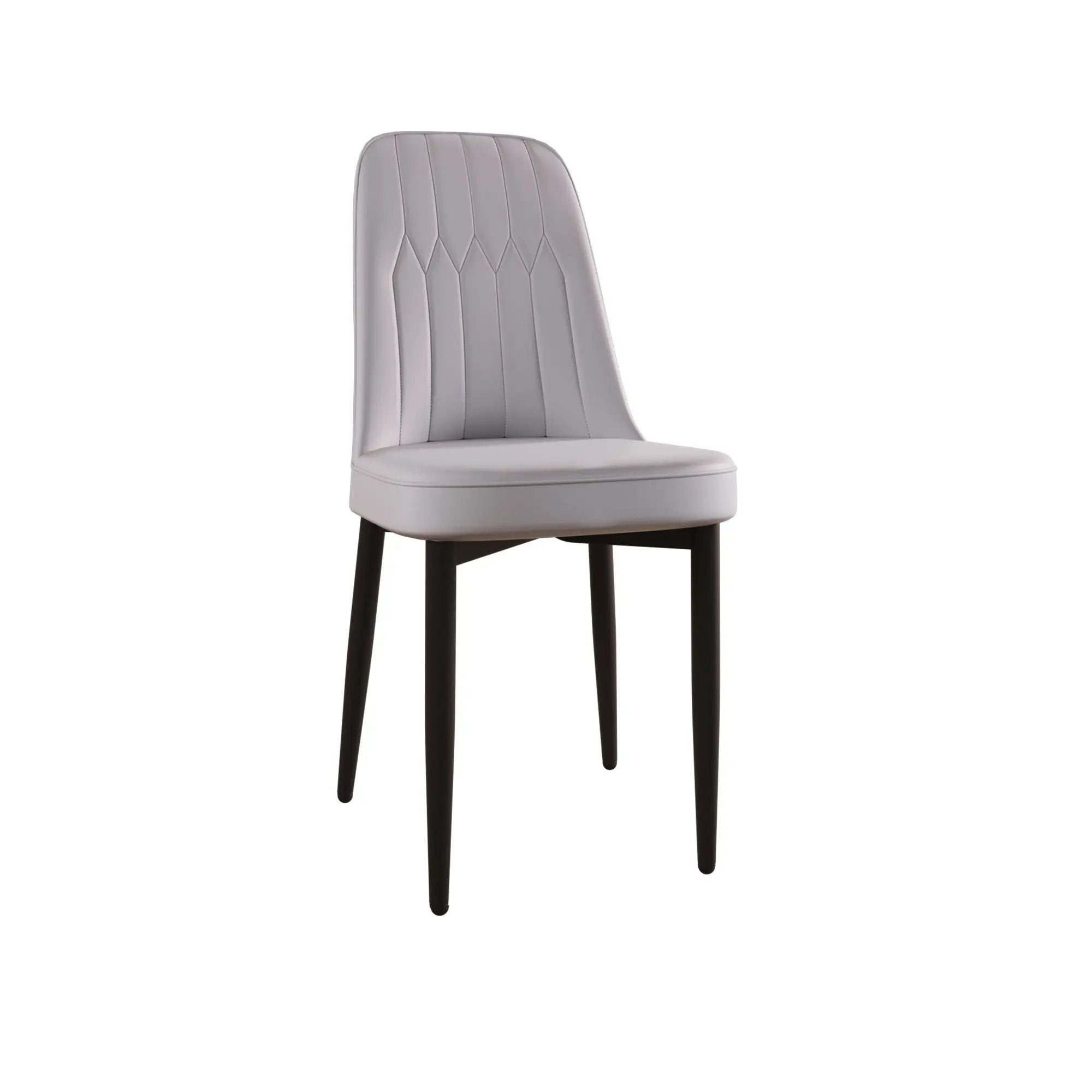 Modern Dining Chair With Cushions And Metal Legs by HouseOfZazla