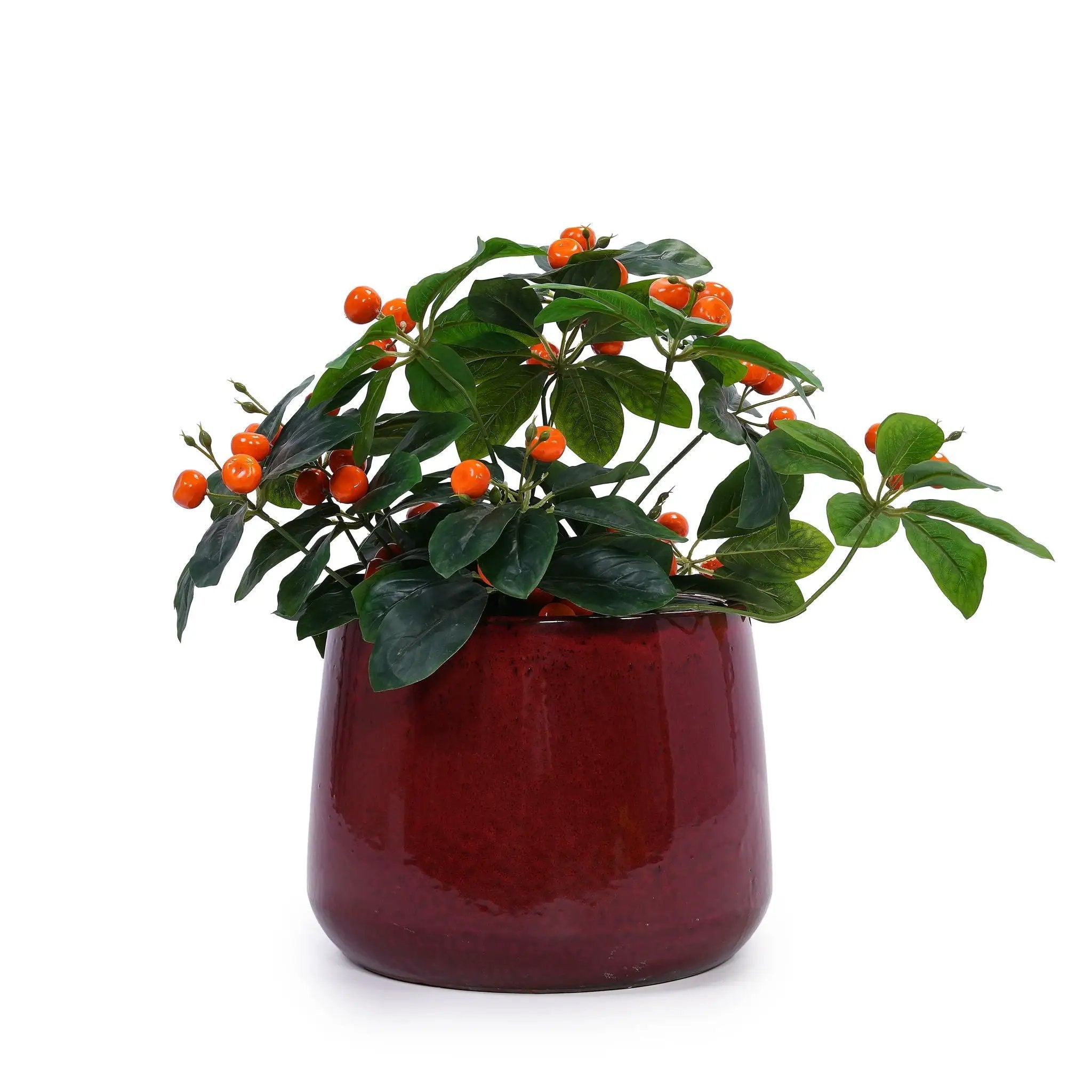 4 Pieces Planter Pot, Indoor Outdoor Flowerpot For Patio, Garden, Or Windowsills - Bean Paste Red by HouseOfZazla