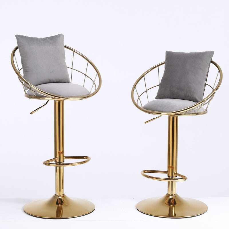 Unique Design Bar Chair, 360 Degree Rotation, Adjustable Height, Suitable For Dining Room And Bar by HouseOfZazla