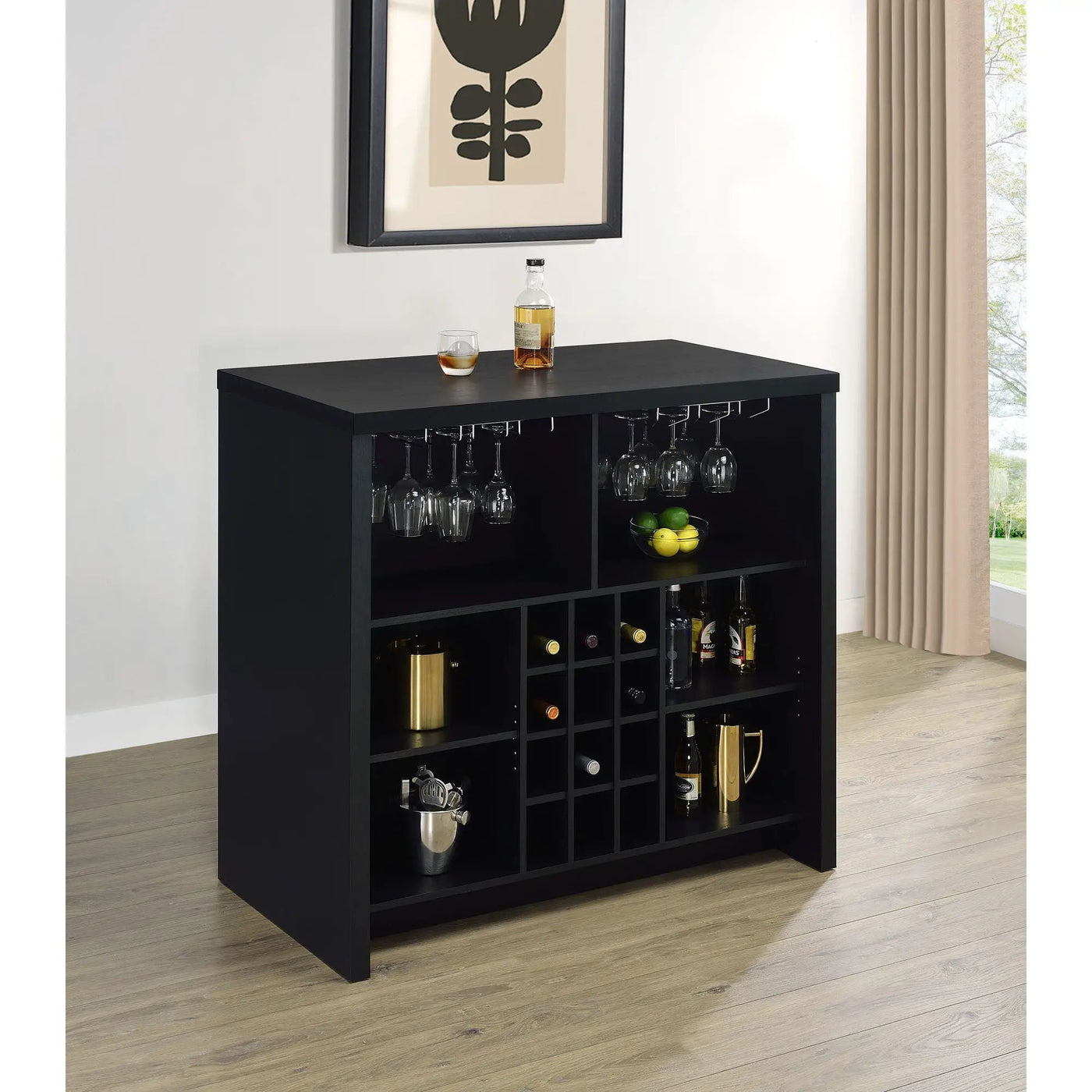 Irving - Freestanding Home Bar With Wine Storage by HouseOfZazla
