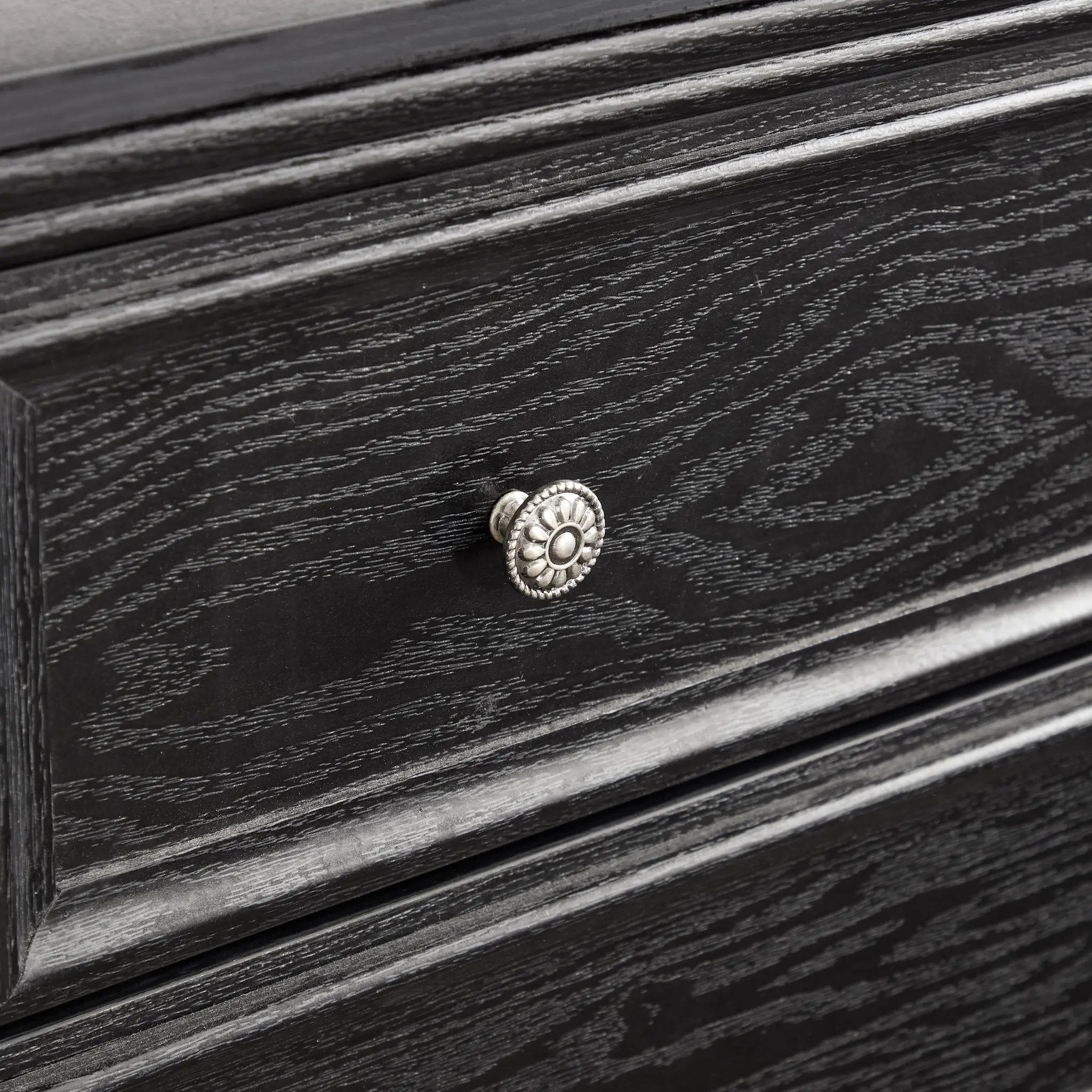 Modern 5-Drawer Black Dresser for Living Room Storage by HouseOfZazla