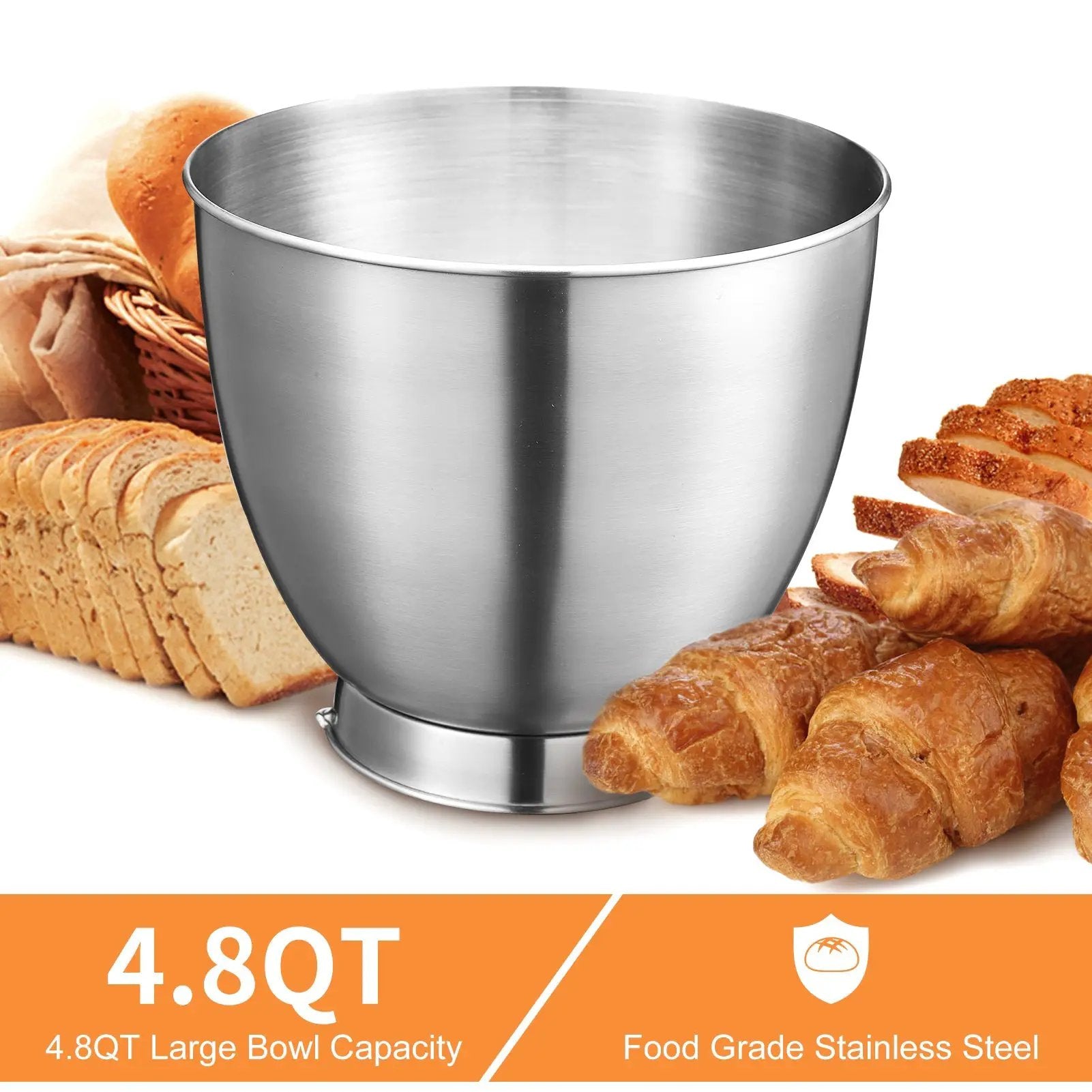 Geek Chef Electric Stand Mixer, 4.8QT, 12 Speeds Tilt-Head by HouseOfZazla