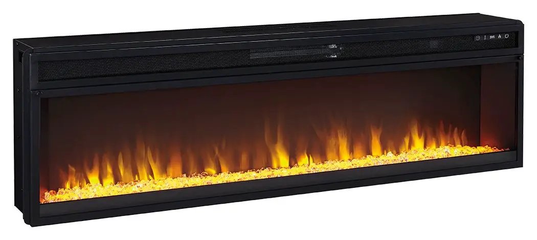 Entertainment Accessories - Wide Fireplace Insert - Black by Unique Piece Furniture
