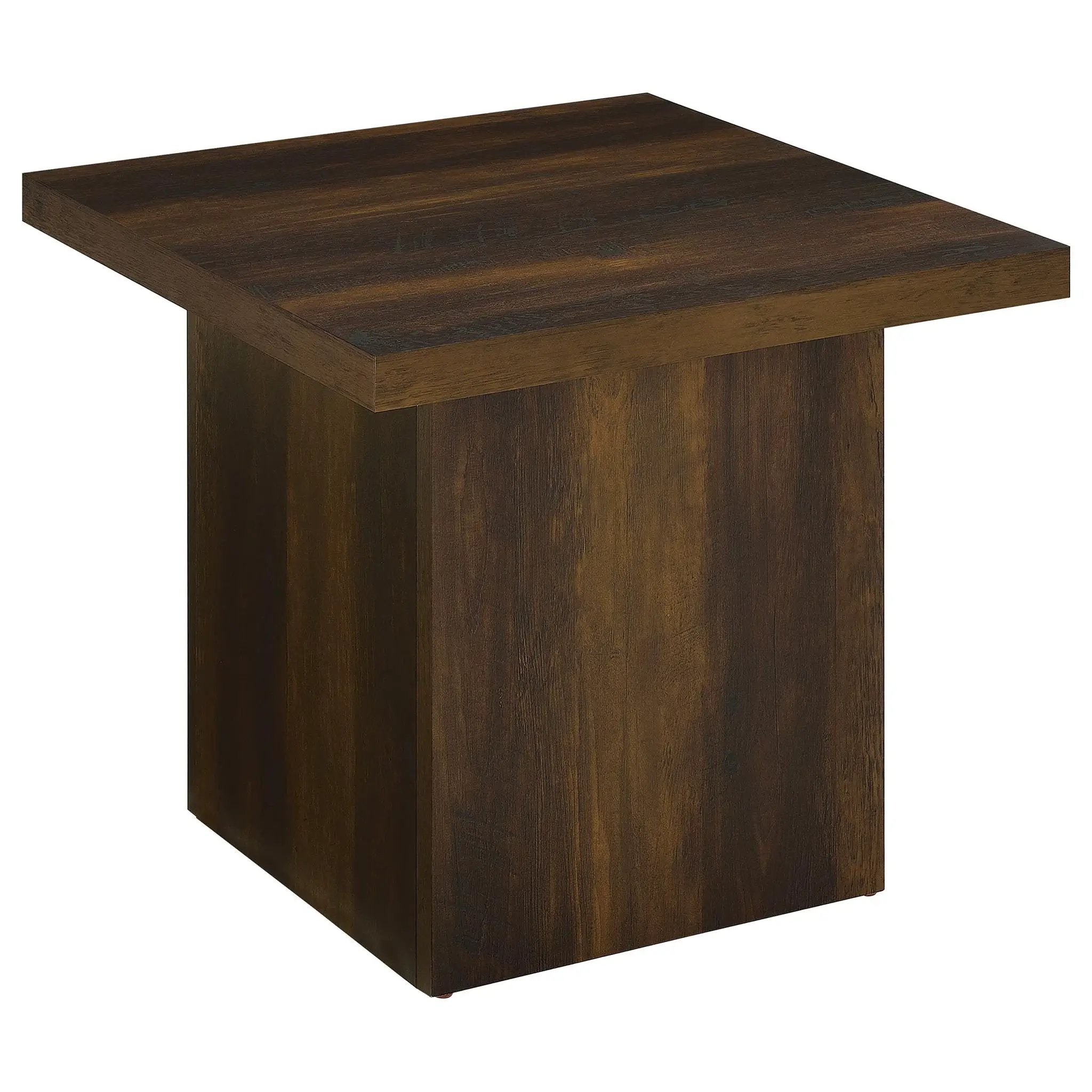 Devar 3-piece Square Coffee and End Table Set Dark Pine by Unique Piece Furniture