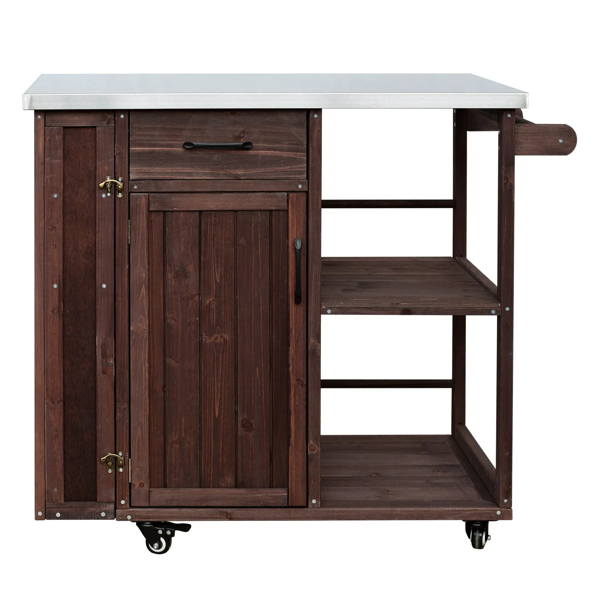 Outdoor Kitchen Island Fir Wood Prep Station by HouseOfZazla