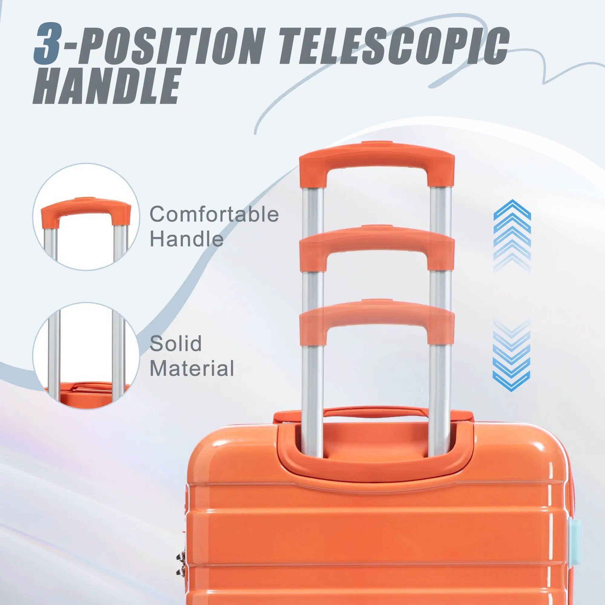 3-Piece Spinner Wheel Luggage Set with Gradient Color by HouseOfZazla