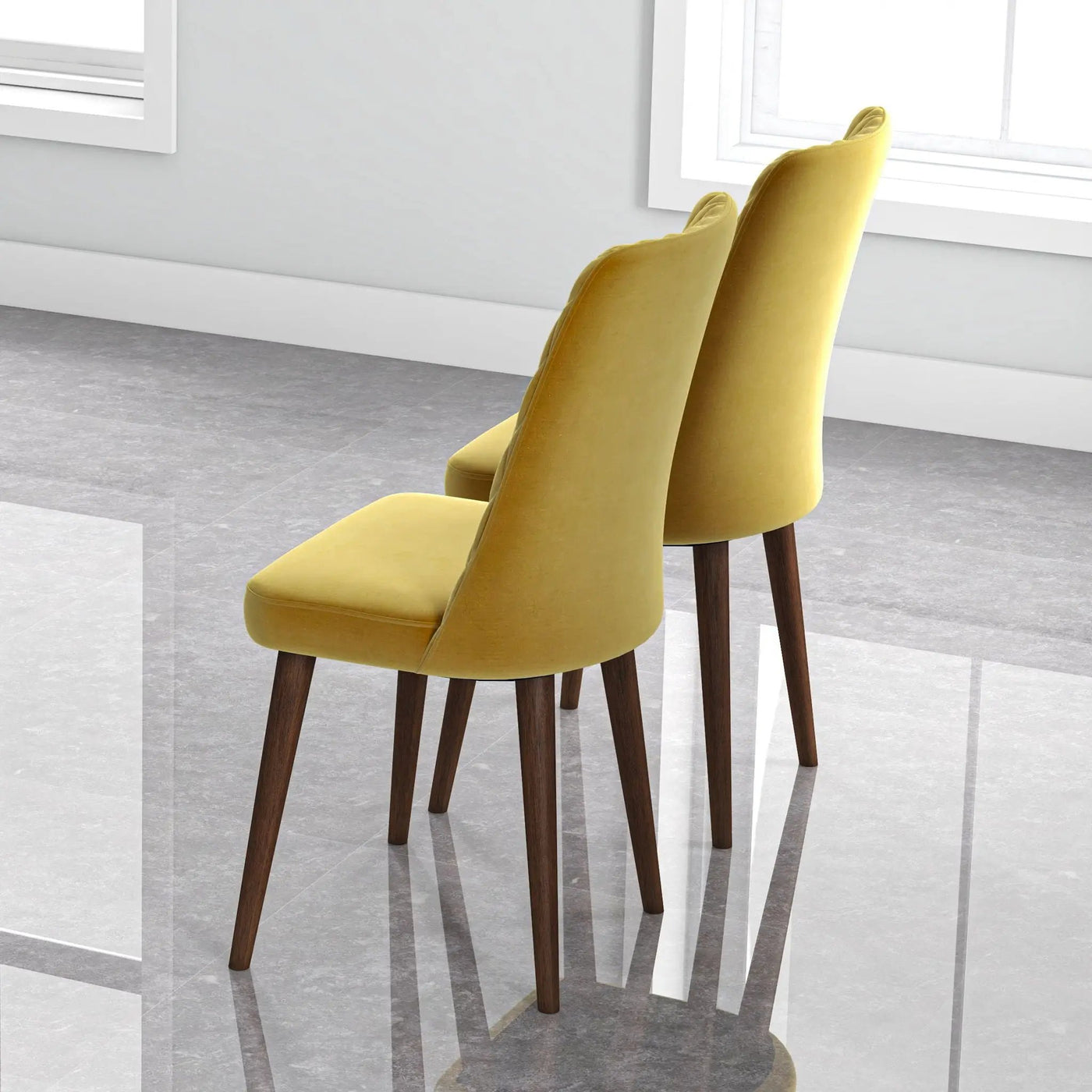 Katie - Mid-Century Modern Dining Chair (Set of 2) by HouseOfZazla