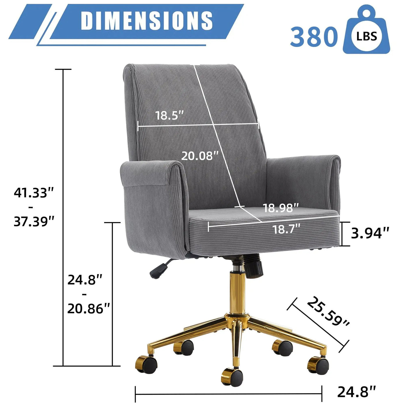 Ergonomic Mid Back Office Chair by HouseOfZazla