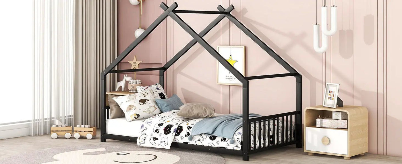 Metal House Bed by HouseOfZazla