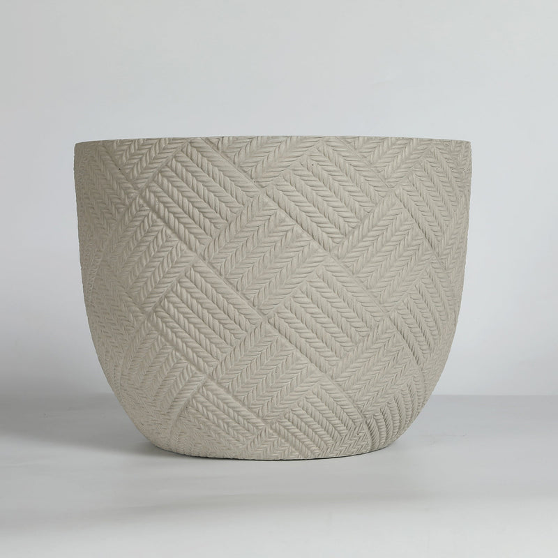 Round Concrete Planter Set of 2 by HouseOfZazla