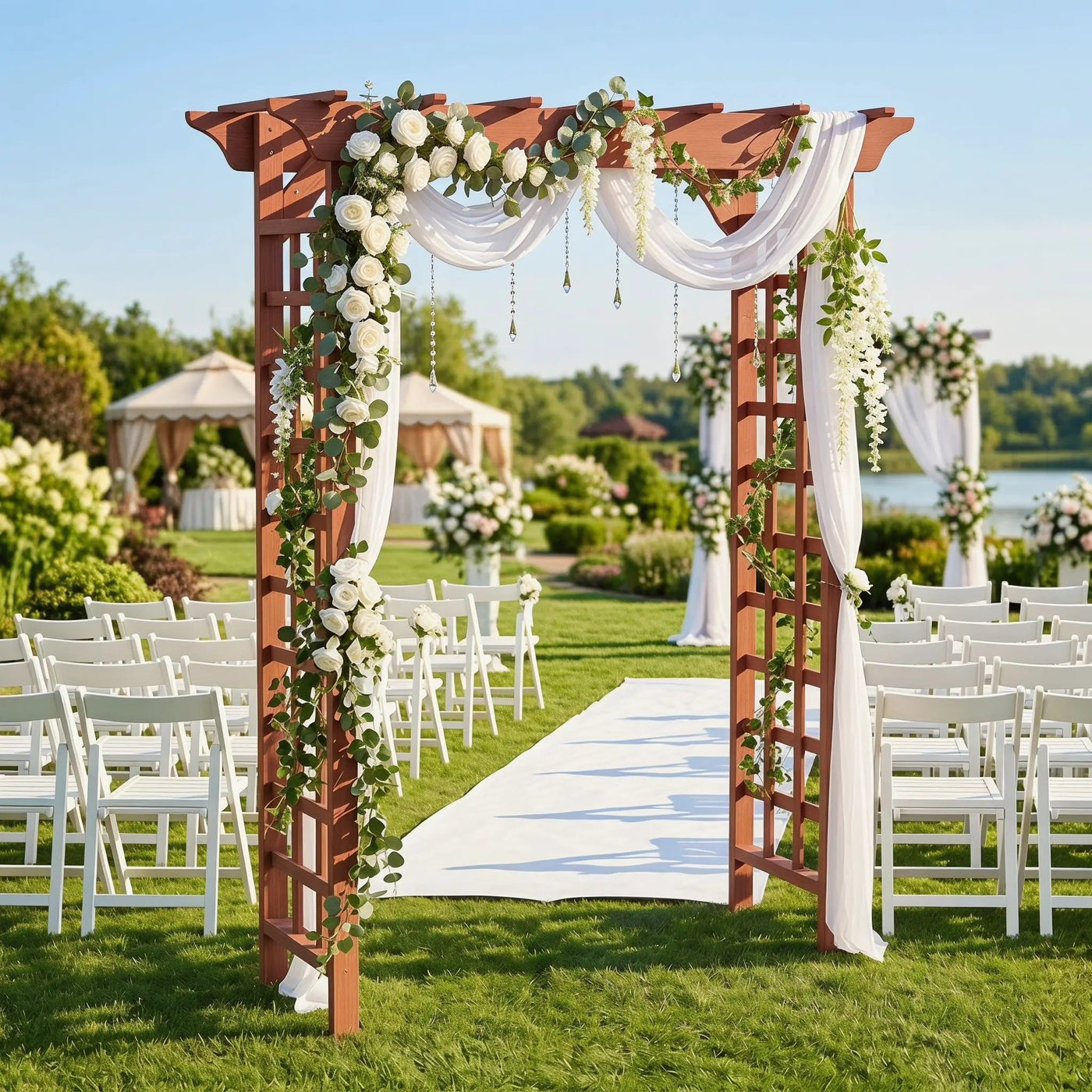 Wedding Arbor With Trellis Design by HouseOfZazla