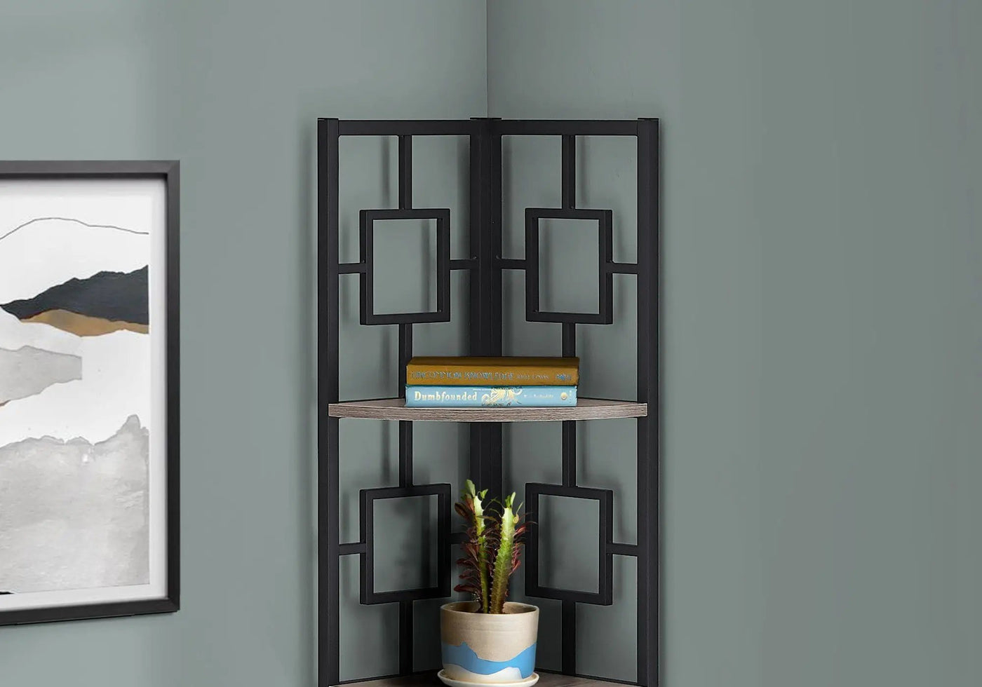 4 Tier Corner Bookshelf - Contemporary & Modern by HouseOfZazla