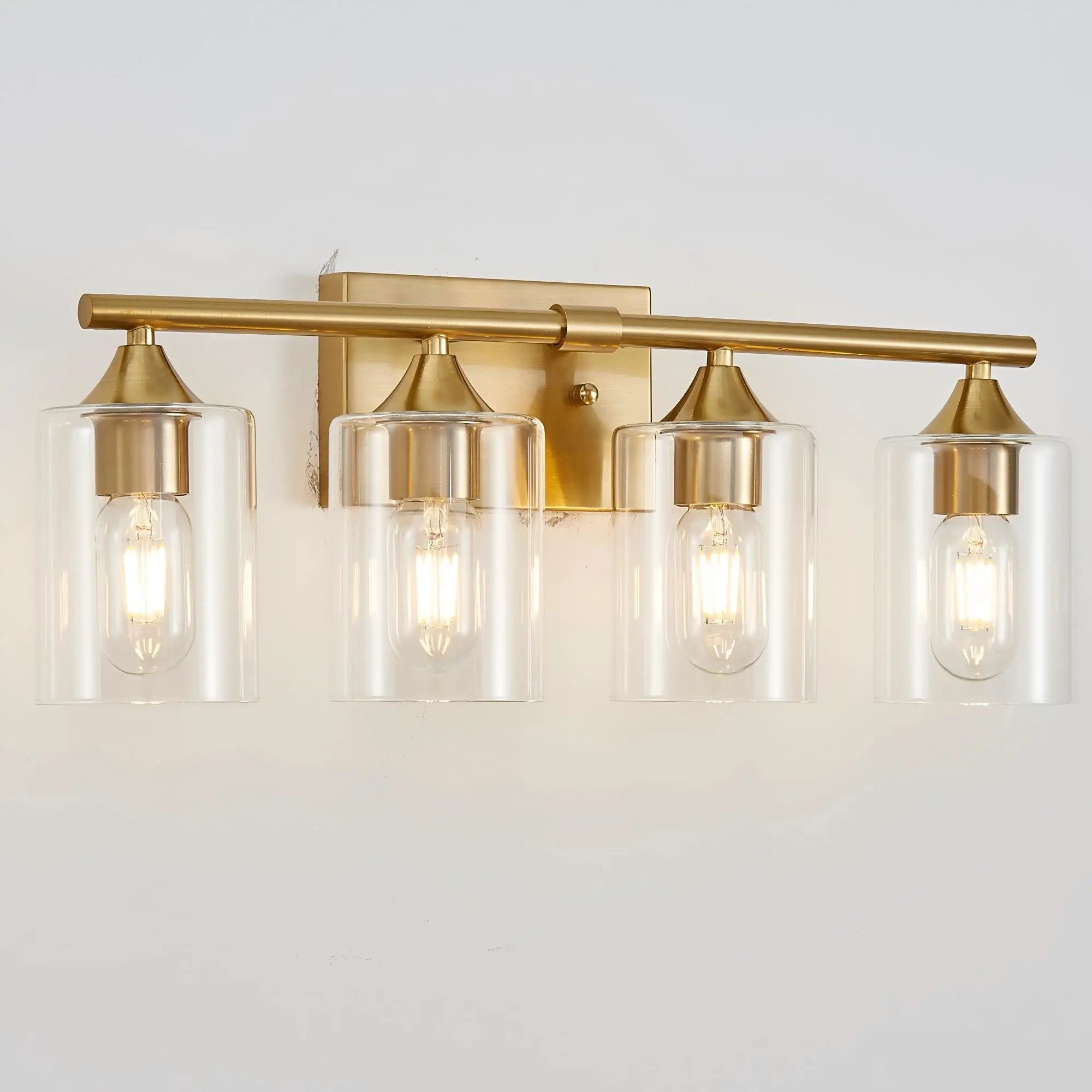 4-Light Brushed Bathroom Vanity Wall Light by HouseOfZazla