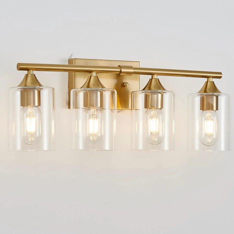 4-Light Brushed Bathroom Vanity Wall Light by HouseOfZazla