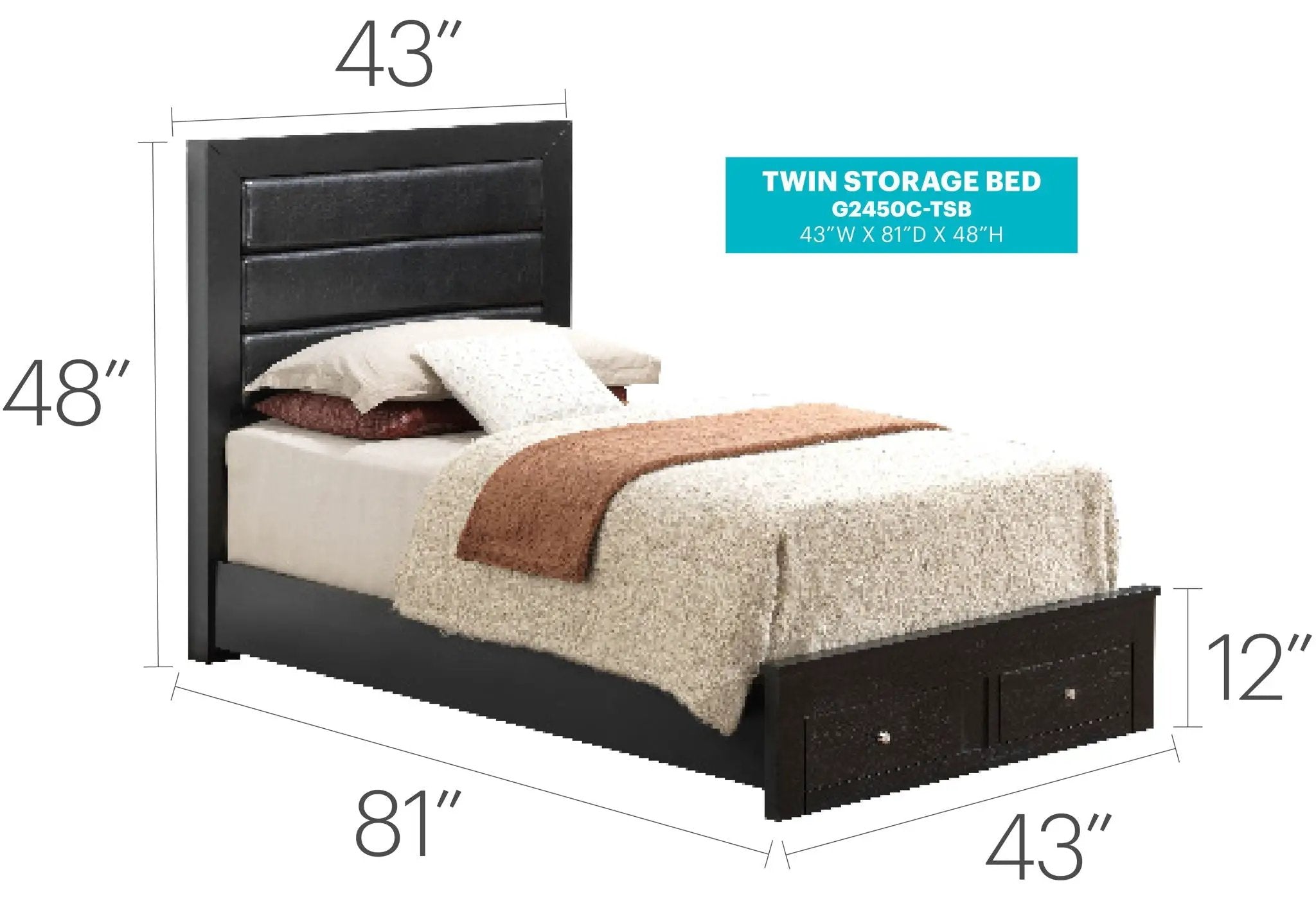 Elegant Storage Bed For Cozy Spaces by Unique Piece Furniture