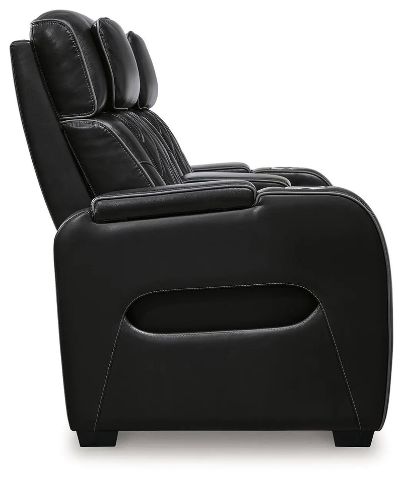 Boyington - Power Reclining Loveseat With Console/Adj Hdrst by Unique Piece Furniture