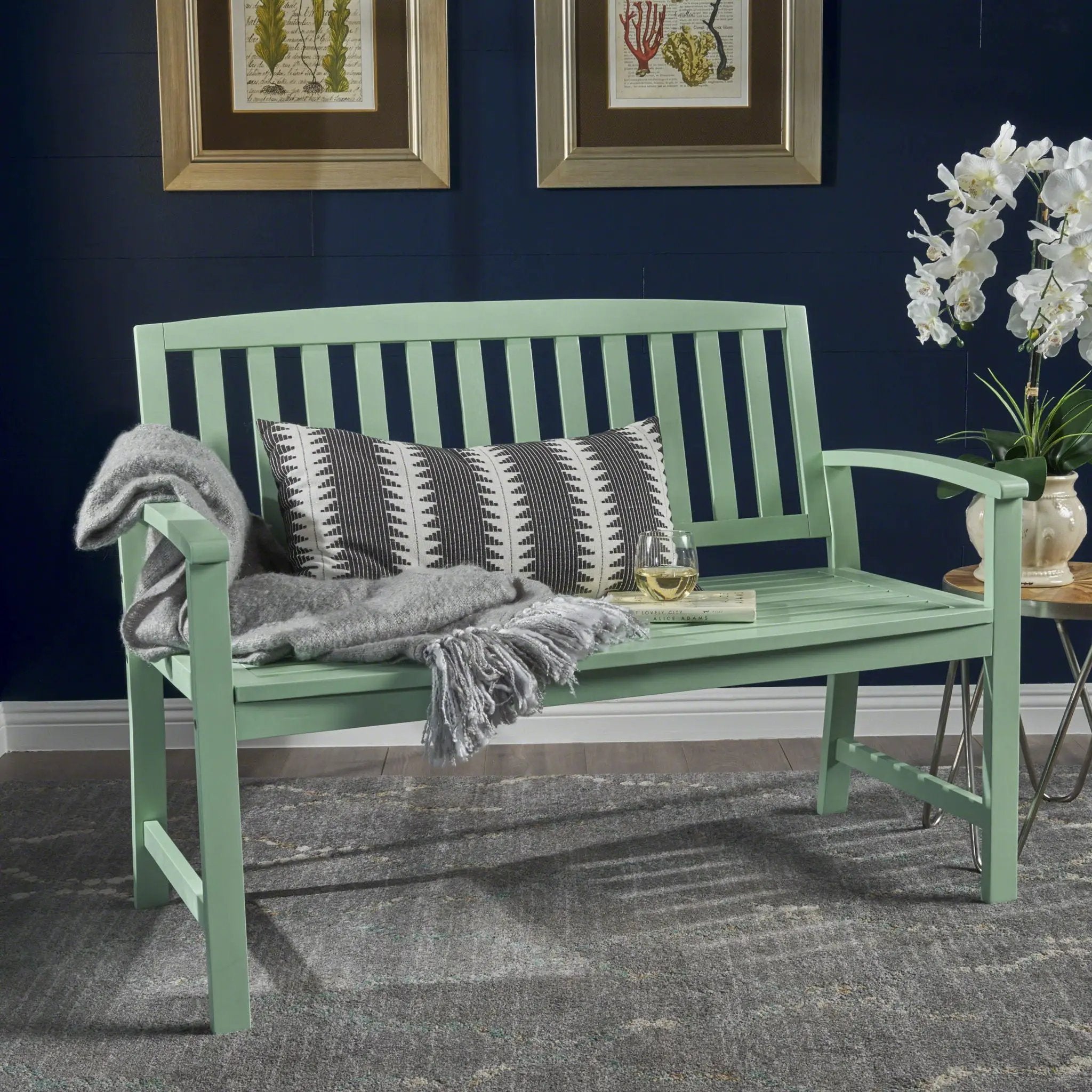 Farmhouse Style Loja Bench Indoor / Outdoor by HouseOfZazla