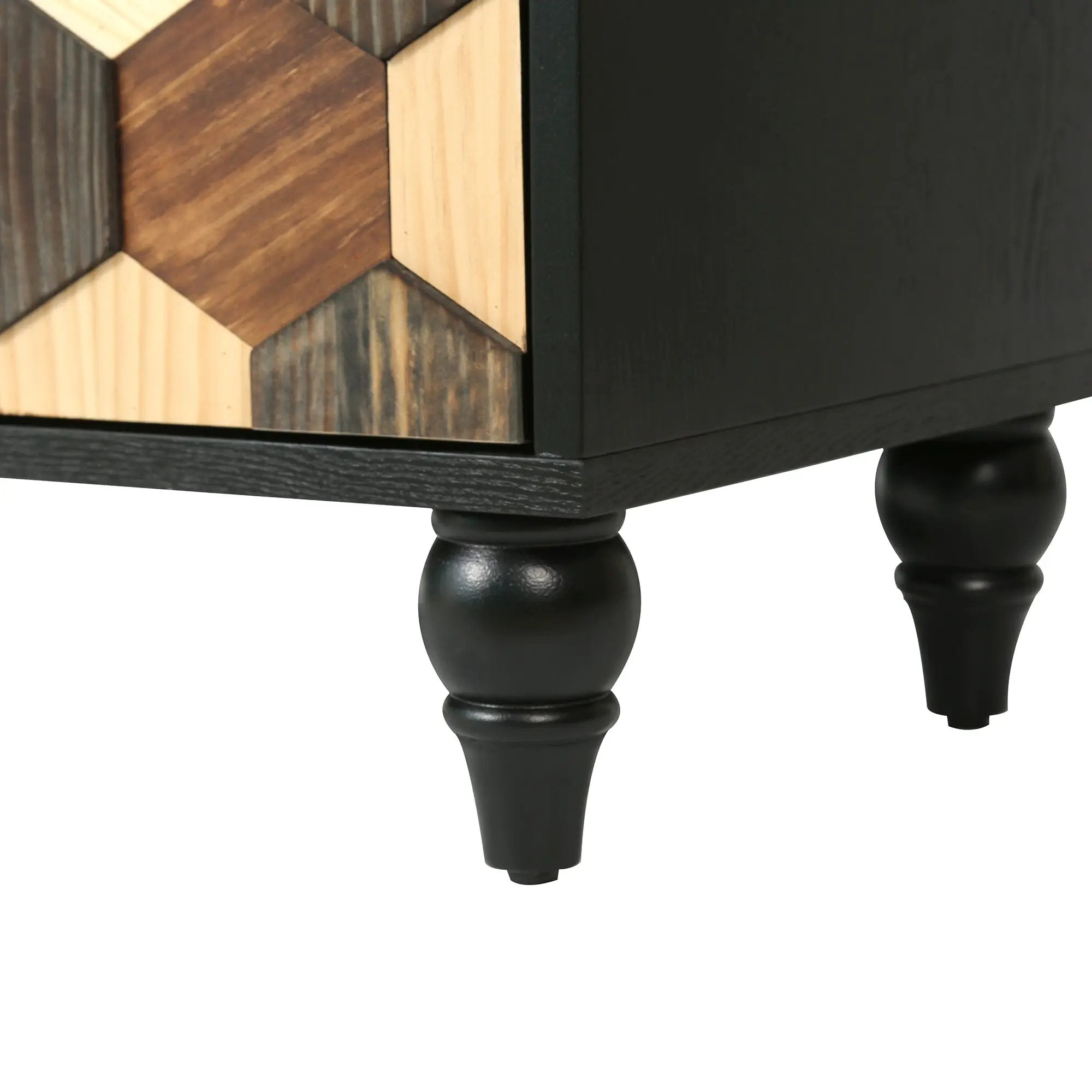 30.31" Modern Accent Cabinet with Honeycomb Pattern by HouseOfZazla