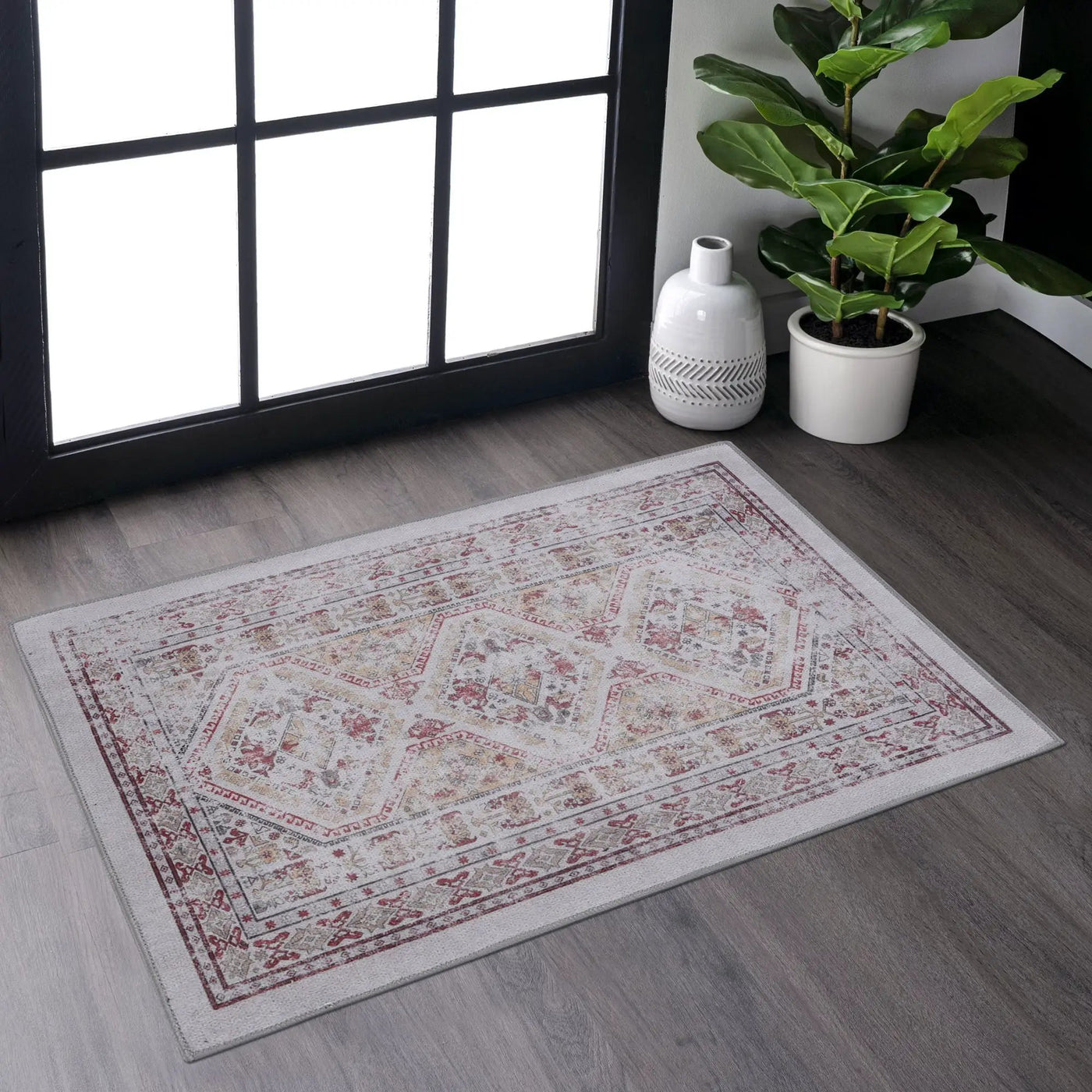 Maval - Trendy Area Rug, Washable by Unique Piece Furniture